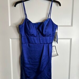 City Studio Women’s Large Satiny Sleeveless Mini Dress Semi Formal New 6141